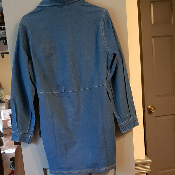 Jolie & Joy Long Sleeve Dress Size L Denium - Picture 7 of 8